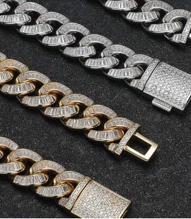  hiphop iced out jewelry necklace for man