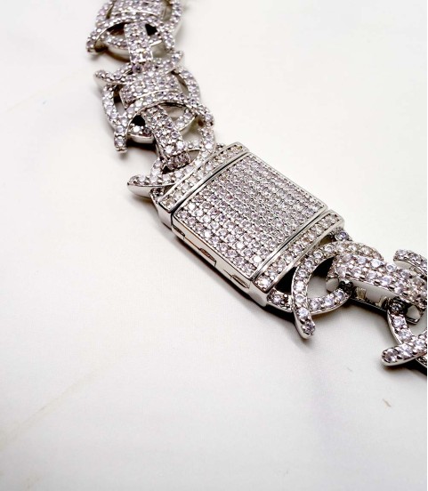 Funky 16mm Bust Down Flat Byzantine Necklace