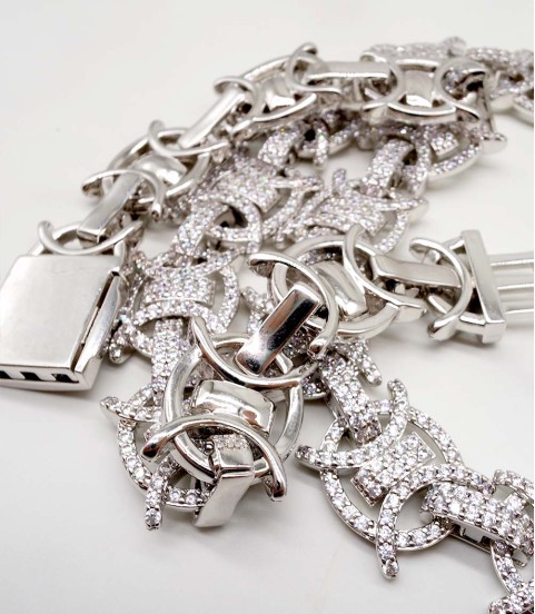 Funky 16mm Bust Down Flat Byzantine Necklace