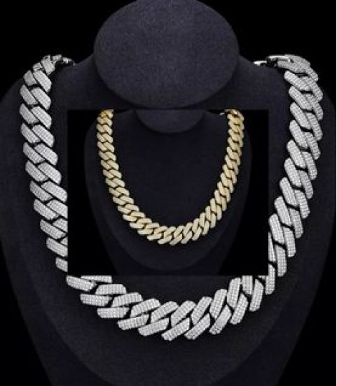 Hot Pick 20mm Hiphop Jewelry Iced Out Cuban Necklace