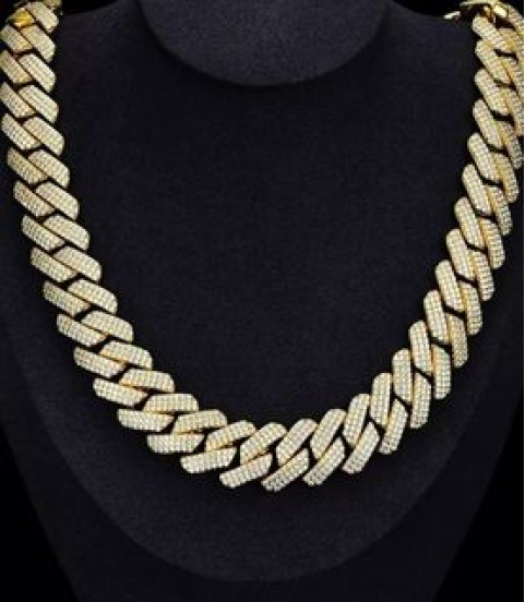 Hot Pick 20mm Hiphop Jewelry Iced Out Cuban Necklace