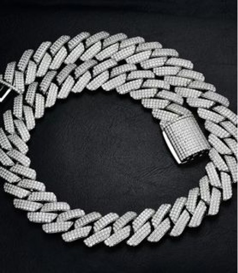 Hot Pick 20mm Hiphop Jewelry Iced Out Cuban Necklace