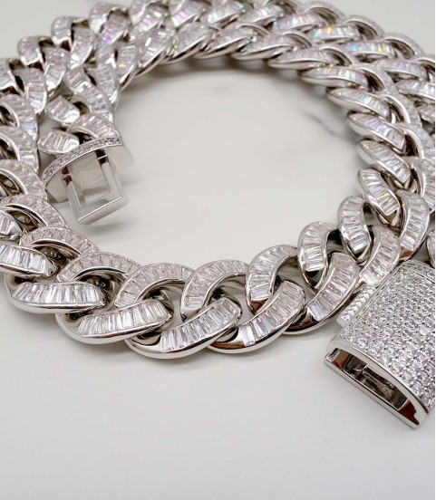 luxury gold-plated full studded cz diamond hiphop necklace luxury gold-plated full studded cz diamond hiphop necklace