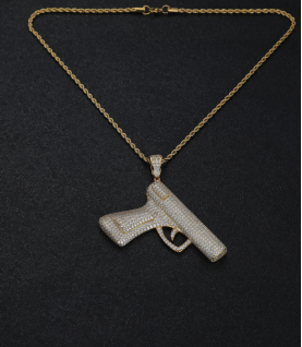 New arrivals hiphop  gun pendant