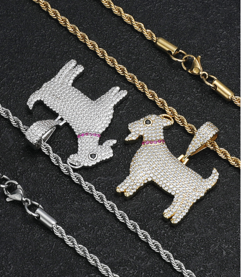 high quality hiphop iced animal goat pendant for cuban