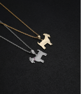 high quality hiphop iced animal goat pendant for cuban