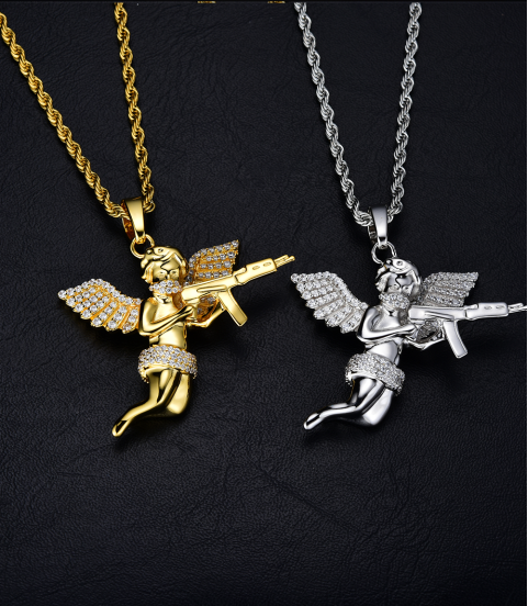 fashion style copper gold plated pendant