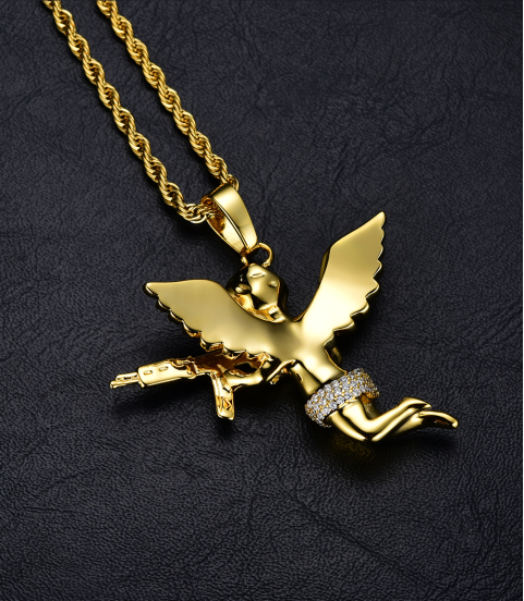 fashion style copper gold plated pendant