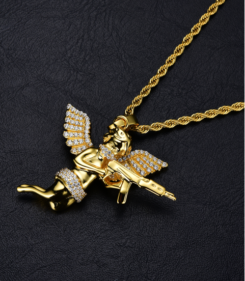 fashion style copper gold plated pendant