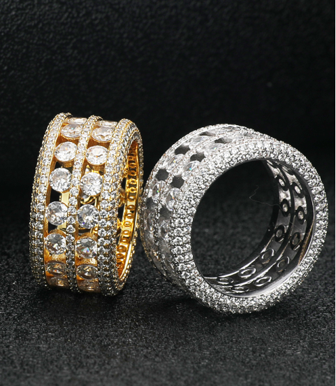 new fahion high quality hiphop men's  ring 