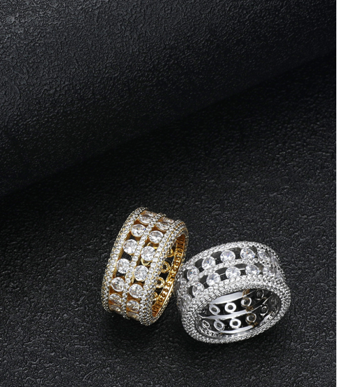 new fahion high quality hiphop men's  ring 
