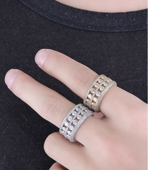 new fahion high quality hiphop men's  ring 