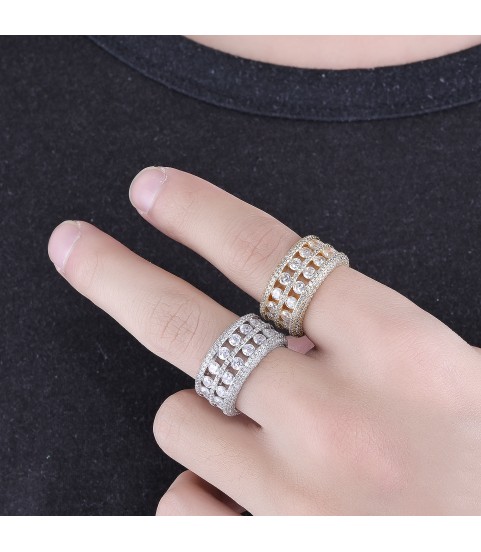 new fahion high quality hiphop men's  ring 