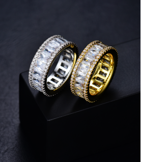 hiphop fully iced out  ring