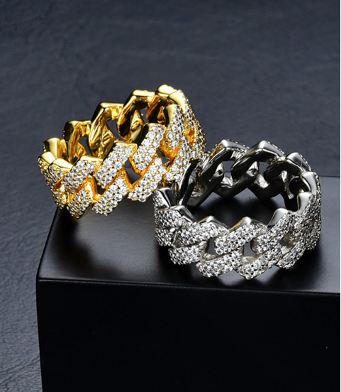 high quality hiphop rings women's jewelry 