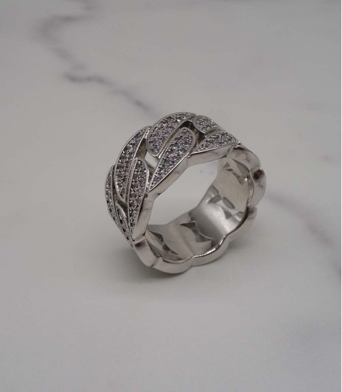 gold plated studded cz diamond ring gold plated studded cz diamond ring